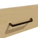 Soft-Close mit Bügelgriff, Metall (schwarz)