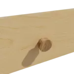 Soft-Close mit Knopfgriff, Eiche